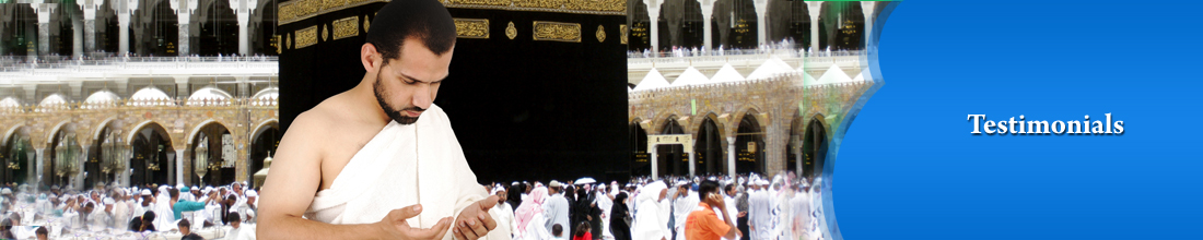 Testimonials at MG Haj and Umrah Groups